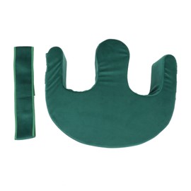 Bedridden Patient Turning Device Multi Functional U Shaped Turnover Pad with Bandaged Flannelette Comfortable Patient Turning Pillow for Elderly Green