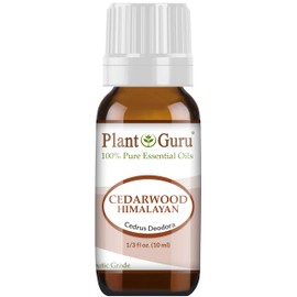 Cedarwood (Himalayan) Essential Oil 10 ml 100% Pure Undiluted Therapeutic Grade for Skin, Body and Hair Growth. Great for Aromatherapy Diffuser and DIY Soap Making