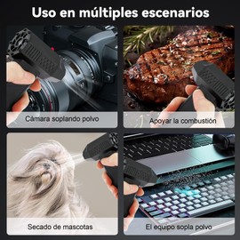 Mini Sopladora de Aire inalambrica Recargable,Turbo Jet Fan,52 M/S Potente Ventilador Super Jet de Mano 130000 RPM, Motor sin Escobillas,para Eliminar polvo de Computadora, Cámping, Limpiar el Hogar