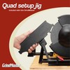 GrindMaster Lathe Tool Sharpening Jig with Quad Setup, Multi-Grind Jig