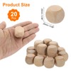 uxcell 20 Pcs Blank Wooden Dice, 25mm/0.98inch Unfinished Wooden Cube