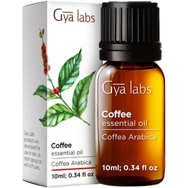 Gya Labs Coffee Essential Oil - 0.34 Fl Oz - for Hair, Skin, Diffuser, Aromatherapy & DIY Candle Making Scent