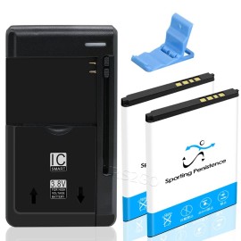 For Alcatel 2x 1250mAh Battery Multi Function Charger Bracket for Alcatel Big Easy A383G USA