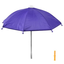 Aliyoham Squirrel Feeder Umbrella, Squirrel Picnic Table Umbrella for Outside, Replacement Mini Umbrella for Squirrel (Purple)