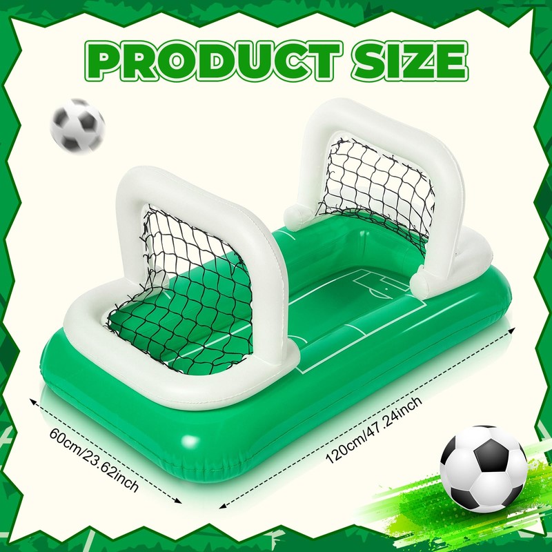 PullCrease 1 Pcs Inflatable Soccer Field Beverage Cooler with Goal