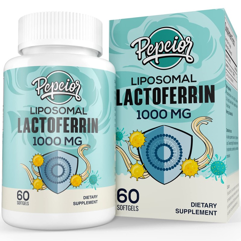 Pepeior Liposomal Bovine Lactoferrin 1000 mg - Higher Absorption -