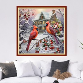 Dooxvey Embroidery Kit for Beginners, Full Range Embroidery Starter Kit with Pattern and Instructions Cross Stitch Kit Embroidery Kits for Adults 11CT (Color Design 32)