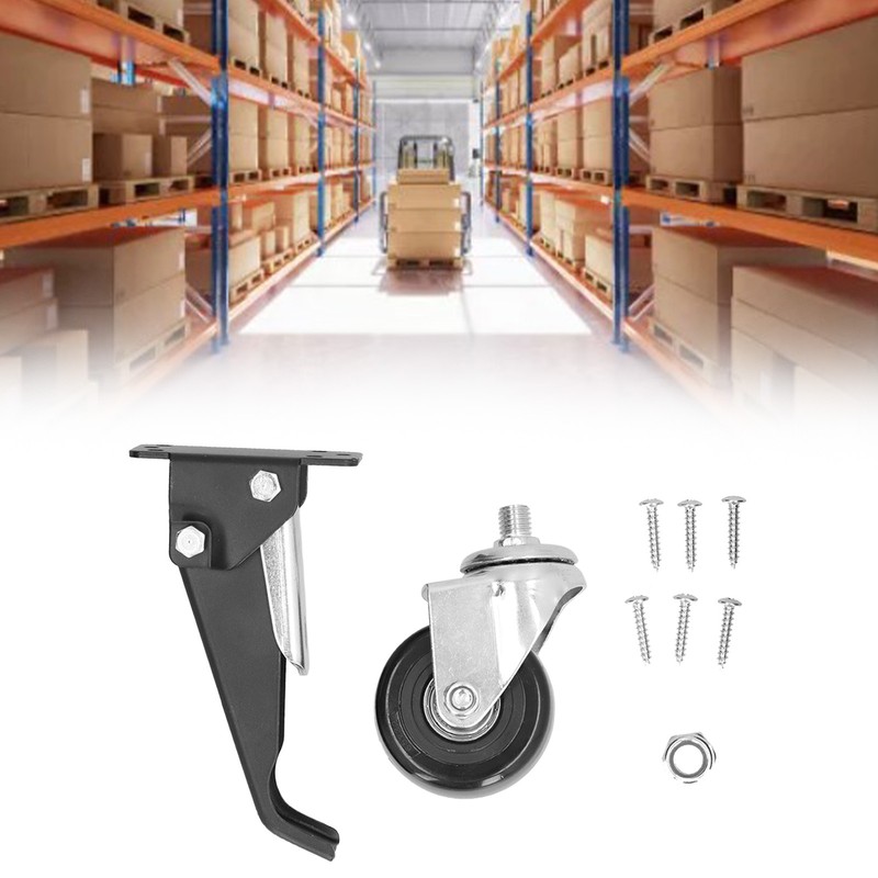 Stem Casters 65mm/2.6in 360° Rotation Low Noise Furniture Movable Mounting