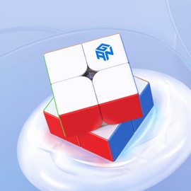 GAN 251 V2, 2x2 Speed Competition Gun Cube 51mm for Beginners (Stickerless)