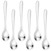 CVNRCLP 6-Piece Stainless Steel Egg Spoons Set - Perfect for