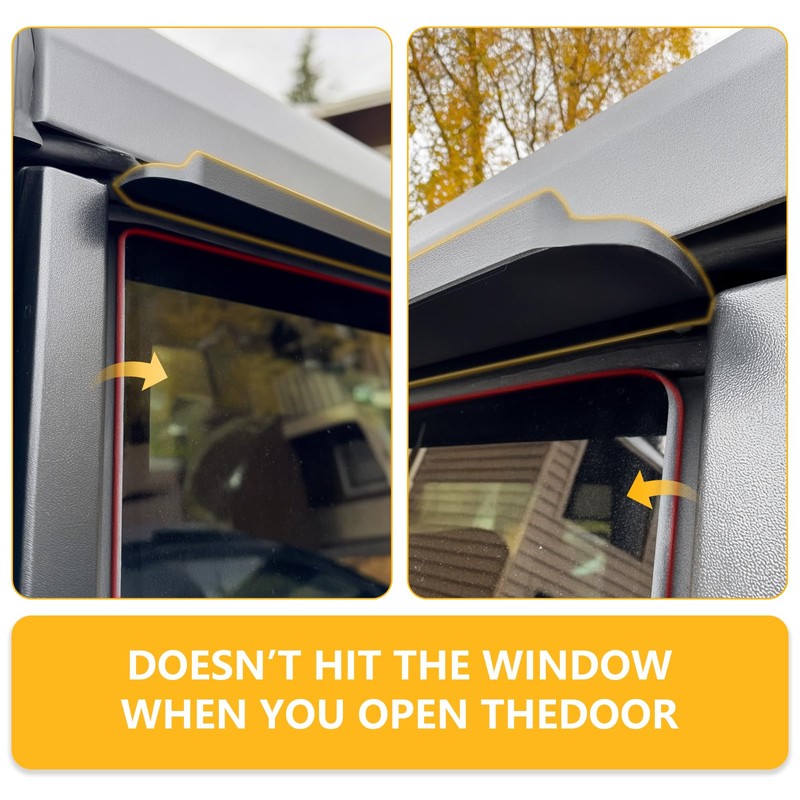 Rain Guards Window Visors Compatible with Ford Bronco 2021 2022