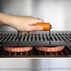 Outset XL Grill Press, Iron Smash Burger Press with Wood