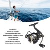 Fishing Reel Lightweight Powerful Large Capacity Carbon Spinning Reel for