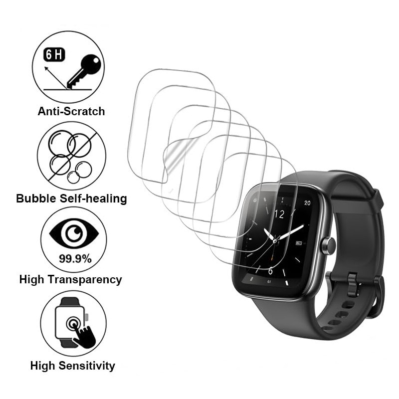 smaate Compatible with TOZO S7 1.85”, Soft Smart Watch Screen
