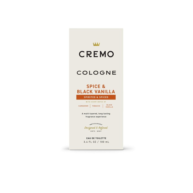 Cremo Cologne for Men - Spice & Black Vanilla Mens