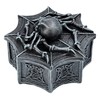 Gothic Jewellery Box 'Skull Spider' – Spider Web & Celtic