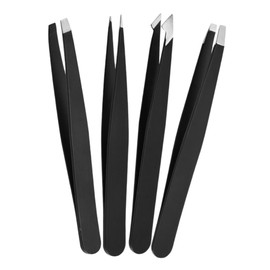 OATIPHO 4Pcs Stainless Steel Eyebrow Plucker Tweezers Multi Functional Grooming Tools for Hair Removal Facial Hair and Eyelash Precision Portable and Durable Design