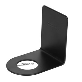 2PCS Soap Bottle Holder Wall Mount, Black Stainless Steel Wall Mounted Soap Pump Bottle Dispenser Holder Stand Hanger Bathroom Kitchen Supplies