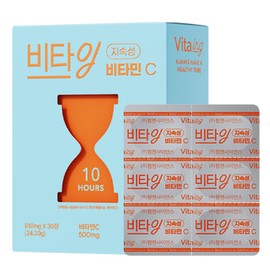 Vitaing long-lasting vitamin C, lasting 10 hours, Megadose natural vitamin, test taker, office workers, parents, nutritional supplement Soluti, 30 tablets, 1 piece / 비타잉 지속성 비타민C 10시간 지속 메가도스 천연비타민 수험생 직장인 부모님 영양제 솔루티, 30정, 1개