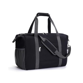 for Easyjet Airlines Cabin Bag 45X36X20 Underseat Travel Duffel Bag Holdall Tote Carry on Luggage Overnight for Women and Men 30L (Black)