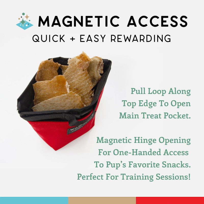 Wildebeest Dog Treat Pouch, Dog Treat Bag, Dog Training Treat