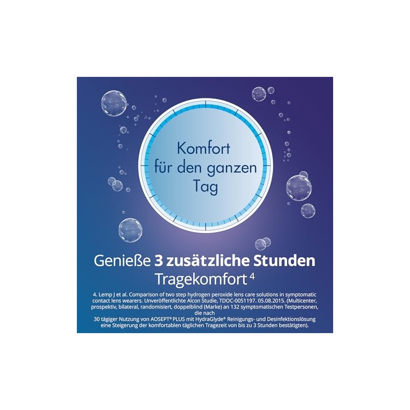 Aosept Plus mit Hydraglyde contact lens care solution, system pack,