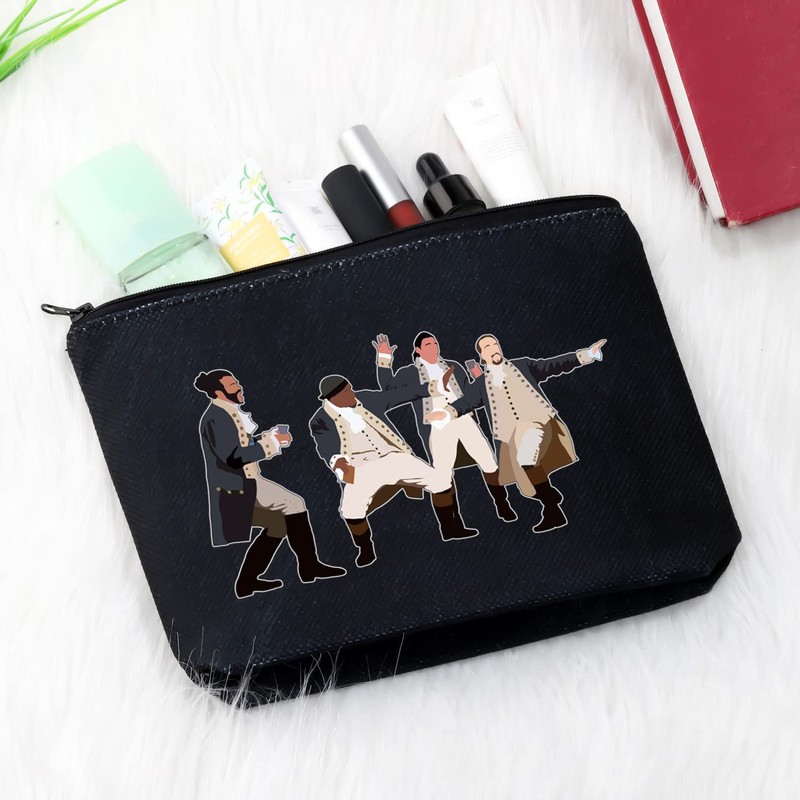 Hamilton Gift Broadway Musical Theatre Makeup Bag Accessory Zipper Pouch