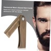 WOONEKY Wooden Comb for Beard Styling Compact Portable Men's Grooming