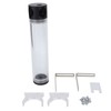 240mm Reservoir Water Cooling Cylindrical 4 Holes G1/4 Thread Acrylic