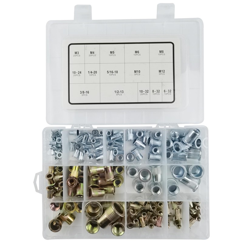 DKwoeshg 16" Professional Rivet Nut Tool Kit - Lever-Style Rivnut