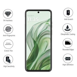 KZIOACSH Screen Protector for Motorola Razr 2024/Razr Plus 2024/Razr+ 2024,2 Pack Flexible Soft TPU 3D Curved Edge Elastic Screen Protector [Fingerprint Unlock][Touch Sensitive] Anti-Fingerprint Anti-Scratch Cover Film