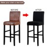 Lellen Bar Stool Covers Set of 4,Stretch Washable Bar Stool