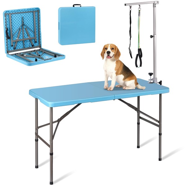 KHEARPSL Large Dog Grooming Table for Large Dogs 46" Pet