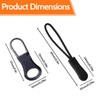 BACSHBY 24 Pcs Zipper Pull Replacement Detachable Metal Zipper Pulls