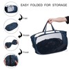 sourcing map 2pcs Collapsible Laundry Baskets, Mesh Laundry Hamper with