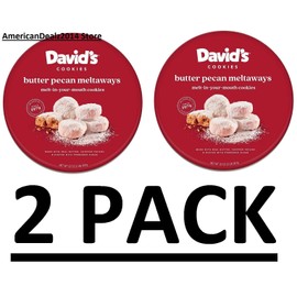 David’s Cookies 2 PACK - David's Cookies Butter Pecan Meltaways 32 oz Each Pack, Total 64 oz
