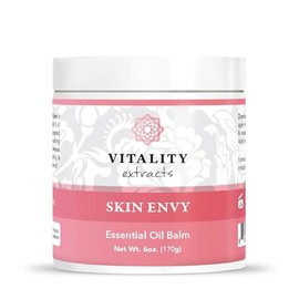 Vitality Extracts Skin Envy Essential Oil Balm - 6oz, Moisturizer, Beeswax, Vitamin A, Skin Care, All Natural, Coconut Oil