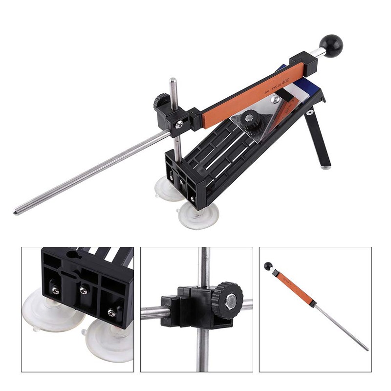 Professional Kitchen Knife Sharpener System Kit, Stainless Steel Kitchen Knives