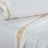 SUPERIOR Embroidered Cotton Bed Sheet Set, 1 Elastic Deep Pocket