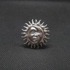 Genuine Sterling Silver Ring Sun And Moon Solid Hallmarked 925