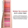 HHLTOH Classical Red Crayon Matte Lipstick Lip Liner Pencil, Moisture