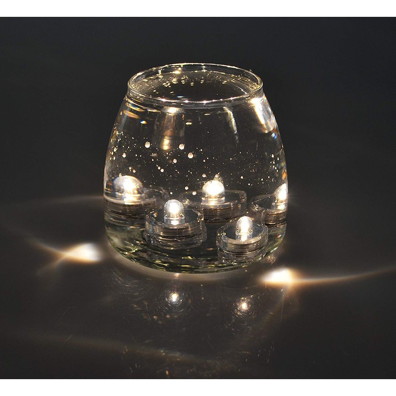 SAMYO - Juego de 12 luces LED sumergibles impermeables para