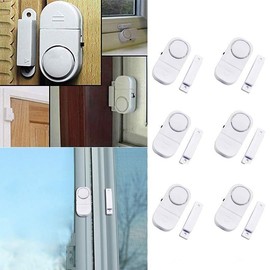 iMounTEK 6x Wireless Home Window Door Entry Alarm Protection Burglar Alert System 90DB