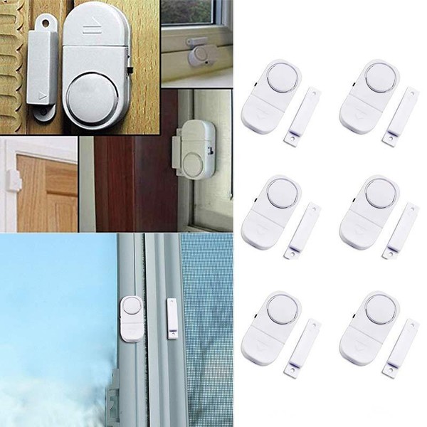 iMounTEK 6x Wireless Home Window Door Entry Alarm Protection Burglar