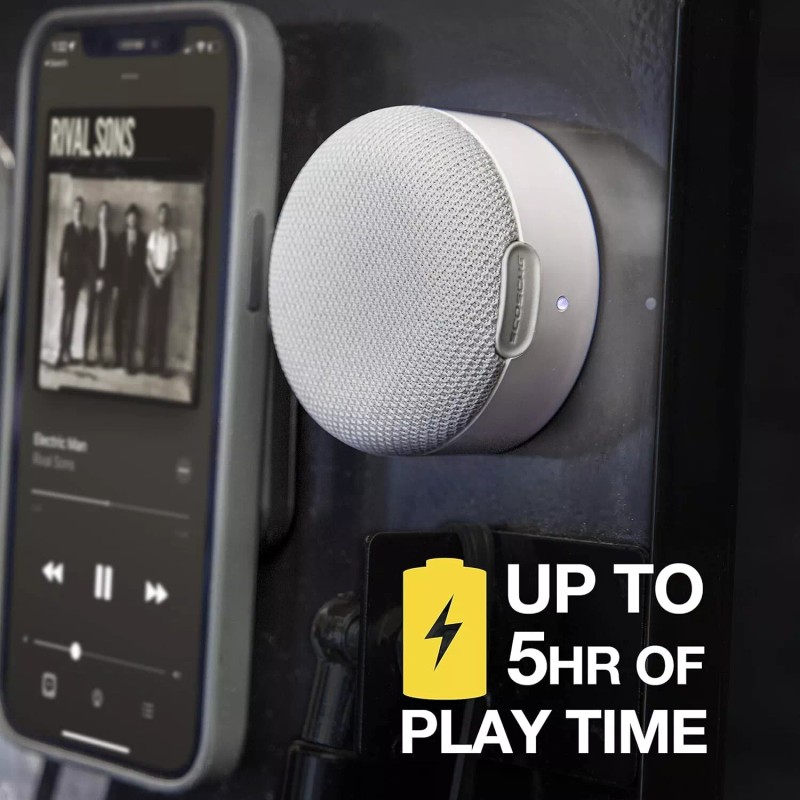 Scosche - boomCAN MagSafe Portable Wireless Speaker White