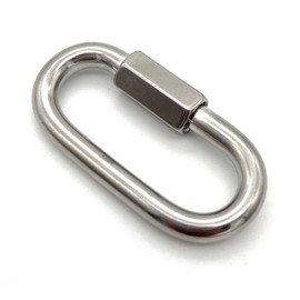 Befestigungstechnik F.R. Chain Quick Release Diameter 4 mm WLL: 90 kg [Pack of 5] | Chain Link Chain Connector [Choice of Size & Quantity] Emergency Link Screw Connector (5 Pieces, Diameter 4)