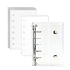 Sticker Notebook, Transparent, M5 Size, Mini Binder (20 Refill Sheets,