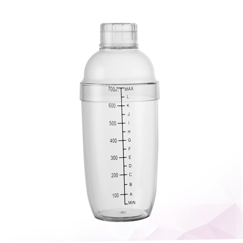 BIUDECO Milk Tea Shaker Fall with Scale 700ml Resin Bottle