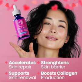 SeoulCeuticals PDRN Serum Salmon DNA Vitamin C Serum – Korean Skincare Anti Aging PDNR Skin Repair Booster – K Beauty PDRM Skin Care for Face 1oz