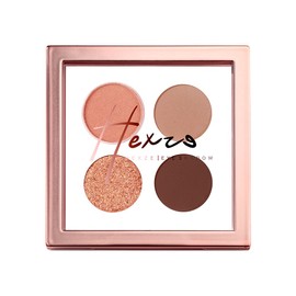 HEXZE 4 Colors Eyeshadow Palette Nebula 4 Colors Eye Shadow F05 Bronze Sterling
